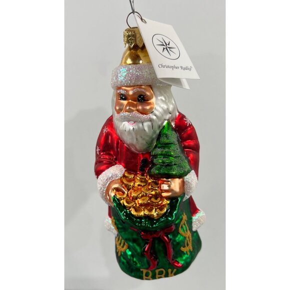 Christopher Radko Other - Christopher Radko Santa Christmas Ornament Pot O’ Gold “BRK” Berkshire Hathaway